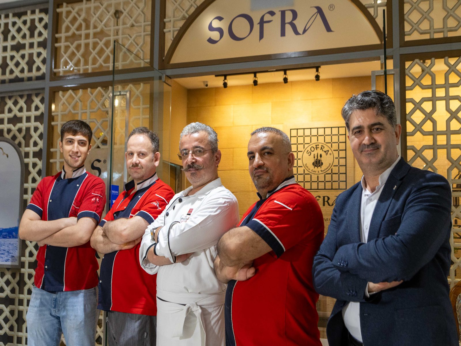 The Sofra team of Turkish chefs outside the restaurant